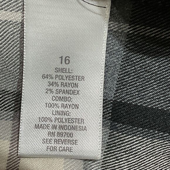 Dress Barn Plaid Sheath Midi Dress 16 - Picture 10 of 11